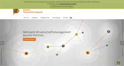 Desktop Screenshot of netzwerk-wissenschaftsmanagement.de